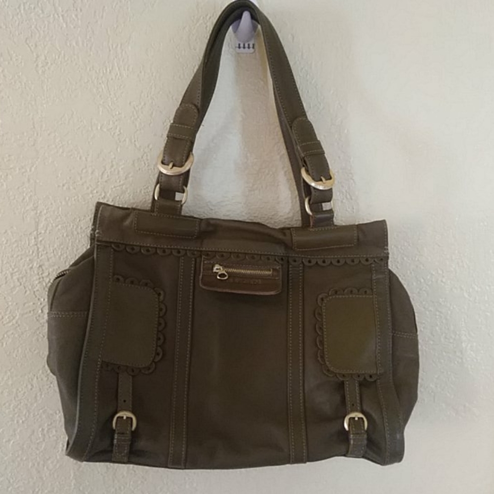 See by Chloe Olive Green Poya Tote Shoulder Bag